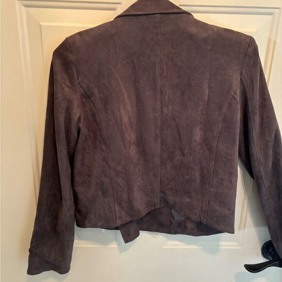 Do+Be Greige Faux Suede Moto Jacket size M - Picture 3 of 7